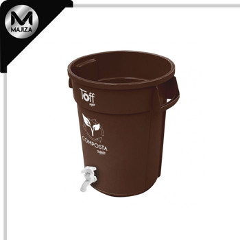 Producto - 9110COM CESTO TOFF 120L CAFE C/IMP C/LLAVE NARIZ