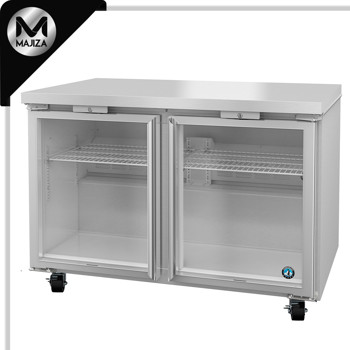 Producto - UR48B-GLP01, refrigerador de perfil bajo, dos secciones debajo del mostrador
