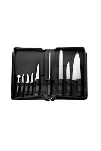 Producto - Estuche para chef Master Profesional 10 piezas mango negro