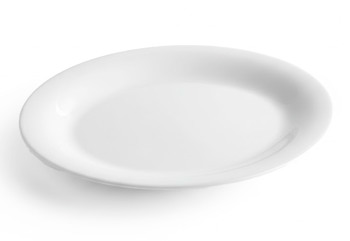 Producto - 80750 PLATO OVALADO  12"  MELAMINA BLANCA