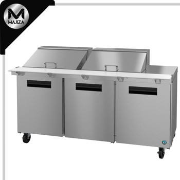 Producto - SR72B-24M, refrigerador, mesa de preparación Mega Top de tres secciones