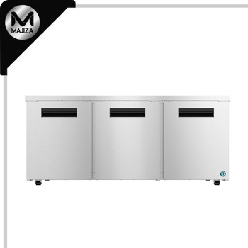 Producto - UR72B-LP01, refrigerador de perfil bajo, tres secciones debajo del mostrador