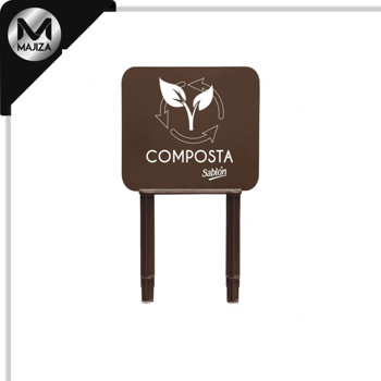 Producto - 9300CA COPETE ZVELTE CAFE C/IMP COMPOSTA