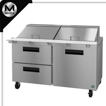 Producto - SR60B-24MD2, refrigerador, mesa de preparación Mega Top de dos secciones