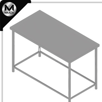 Producto - MESA  DE  TRABAJO EN ISLA SIN ENTREPAÑO MARCA MAJIZA MODELO MAJMI-140-070-304, DE 1.40 x 0.70 x 0.90 MTS