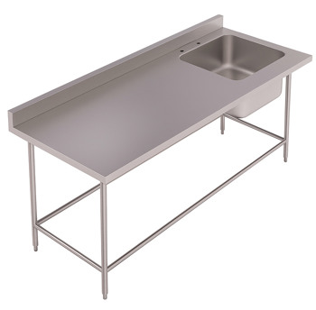 Categoría - MESA DE TRABAJO CON TARJA A MURO