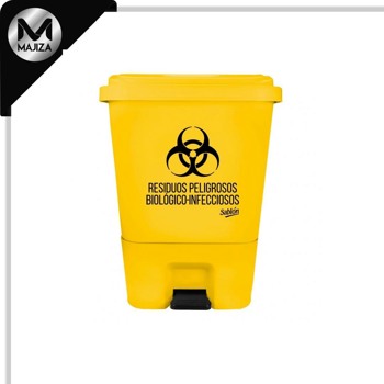 Producto - 8513AM CESTO DE PEDAL AMARILLO 17L RPBI