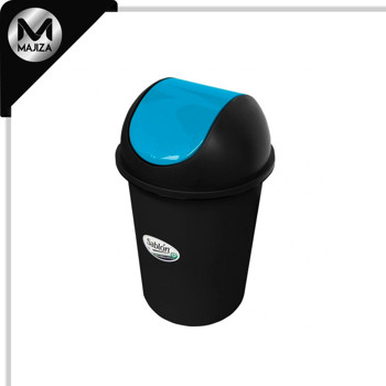 Producto - 8717AZ CESTO REDONDO NEGRO 80L BALANCIN LISO