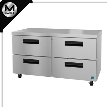 Producto - UR60B-D4, Refrigerador, Dos Secciones Bajo Mesada, Cajones de Acero Inoxidable