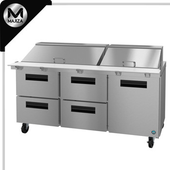 Producto - SR72B-30MD4, refrigerador, mesa de preparación Mega Top de tres secciones