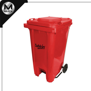 Producto - T8349RJ TAPA ROJA CESTO 240L C/PEDAL