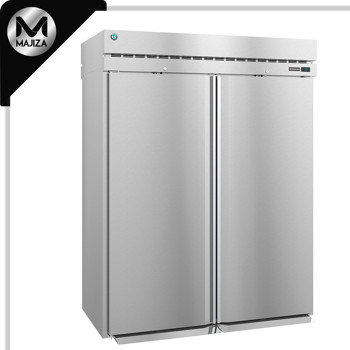 Producto - RT2A-FS-FS, refrigerador vertical de dos secciones con puertas enrollables y cerradura 