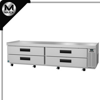 Producto - CR98A, refrigerador, mesa de preparación de dos secciones con base para chef