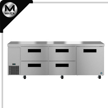 Producto - ULR93B-D4, refrigerador de montaje lateral, tres secciones debajo del mostrador