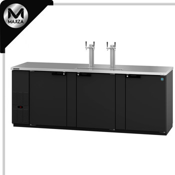 Producto - DD95, refrigerador, tres secciones, barra trasera de vinilo negro, extracción directa