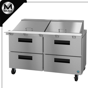 Producto - SR60B-24MD4, refrigerador, mesa de preparación Mega Top de dos secciones