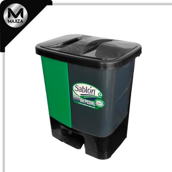 Producto - 8525DU CESTO DE PEDAL 40L NEGRO INORG-ORGAN
