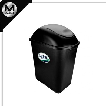 Producto - 8874GR CESTO JUMBO NEGRO S/ASAS TAPA BAL GRIS