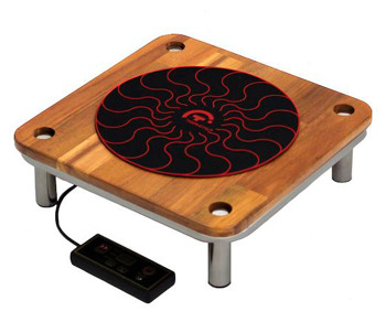 Producto - Plataforma de inducción cuadrada Domino de 110 V para chafer Artisan - Natural