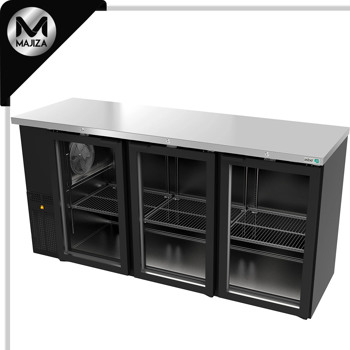 Producto - REFRIGERADOR CONTRABARRA VINYL NEGRO 3 PTAS DE CRISTAL CORREDIZAS PROFESSIONAL LINE SLIM LINE …. NEW
