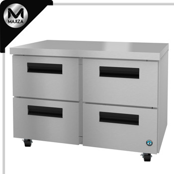 Producto - UR48B-D4, Refrigerador, Dos Secciones Bajo Mesada, Cajones de Acero Inoxidable