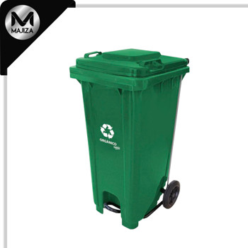 Producto - 8600OR CESTO 80L VERDE C/PEDAL METAL C/IMP