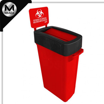 Producto - 9140RPBI CESTO ZVELTE 87L ROJO C/TAPA-COPET C/IMP