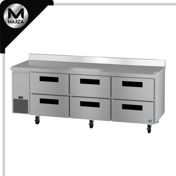 Producto - WLR93B-D6, refrigerador de montaje lateral, encimera de tres secciones