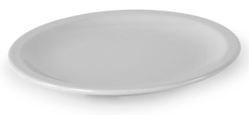 Producto - PLATO DE MELAMINA CON DIAMETRO DE 25 CMS COLOR BLANCO