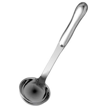 Producto - Cucharón de acero inoxidable con espejo de 12" - Plateado