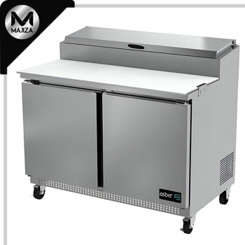 Producto - MESA REFRIG. DE PREP. - PIZZAS. TABLA DE CORTE DE 19". 2 CAJONES