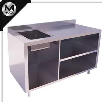 Producto - GABINETE  ABIERTO CON TARJA MARCA MAJIZA MODELO MAJGAT-140-070-304, DE 1.40 x 0.70 x 0.90 MTS 