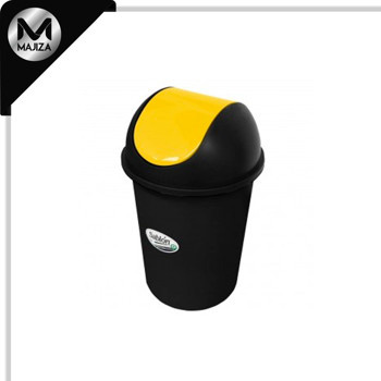 Producto - 8703AM CESTO REDONDO NEGRO 45L BALANCIN LISO