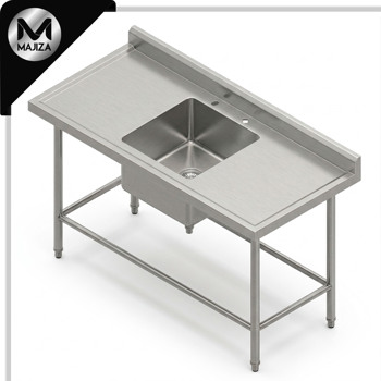 Producto - FREGADERO CON TARJA MARCA MAJIZA MODELO MAJFS-200C-070-304, DE 2.00 x 0.70 x 0.90 MTS CON LAMBRIN Y TARJA CENTRAL