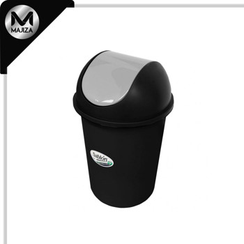 Producto - 8714GR CESTO REDONDO NEGRO 80L BALANCIN LISO