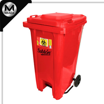 Producto - 8179RPBI CESTO 240L ROJO C/PEDAL C/IMP