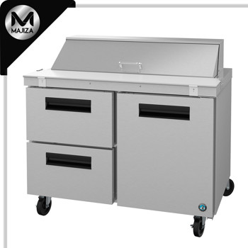 Producto - SR48B-12D2, refrigerador, mesa de preparación de sándwiches de dos secciones, 