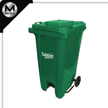 Producto - 8356VD CESTO 240L VERDE C/PEDAL