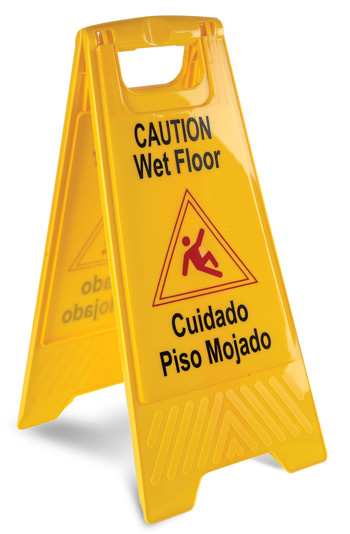 Producto - LETRERO PISO MOJADO PRECAUCIÓN AMARILLO PLÁSTICO