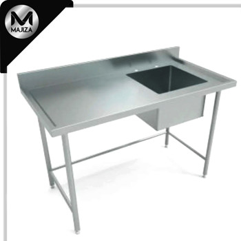 Producto - Fregadero Sencillo con mesa de escurrimiento de 120 cm
en Acero Inoxidable