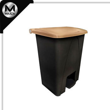Producto - 8748CP CESTO DE PEDAL 80L NEGRO TAPA CAPUCHIN