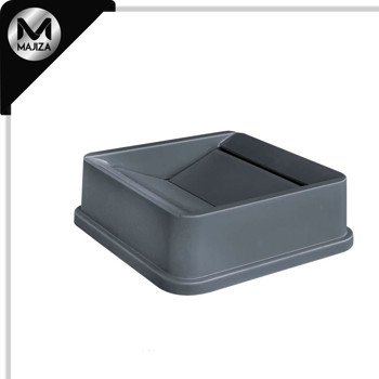 Producto - T8669GR TAPA CESTO 90L ABATIBLE DOBLE GRIS
