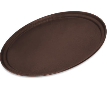 Producto - CHAROLA OVALADA ANTIDERRAPANTE 22IN X 27IN CAFÉ