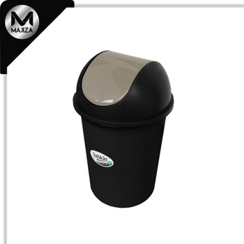 Producto - 8708CP CESTO REDONDO NEGRO 45L BALANCIN LISO