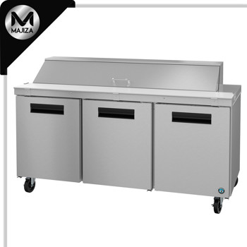 Producto - SR72B-18, refrigerador, mesa de preparación de sándwiches de tres secciones