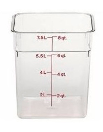 Producto - RECIPIENTE CUADRADO DE POLICARBONATO 8L